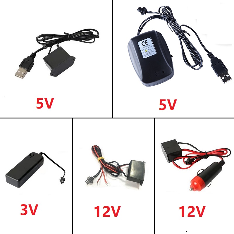 Led El Wire - USB ولاعة السجائر محرك تحكم ،
