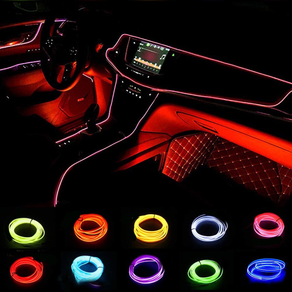 Led El Wire - 1 متر/3 متر/5 متر USB LED