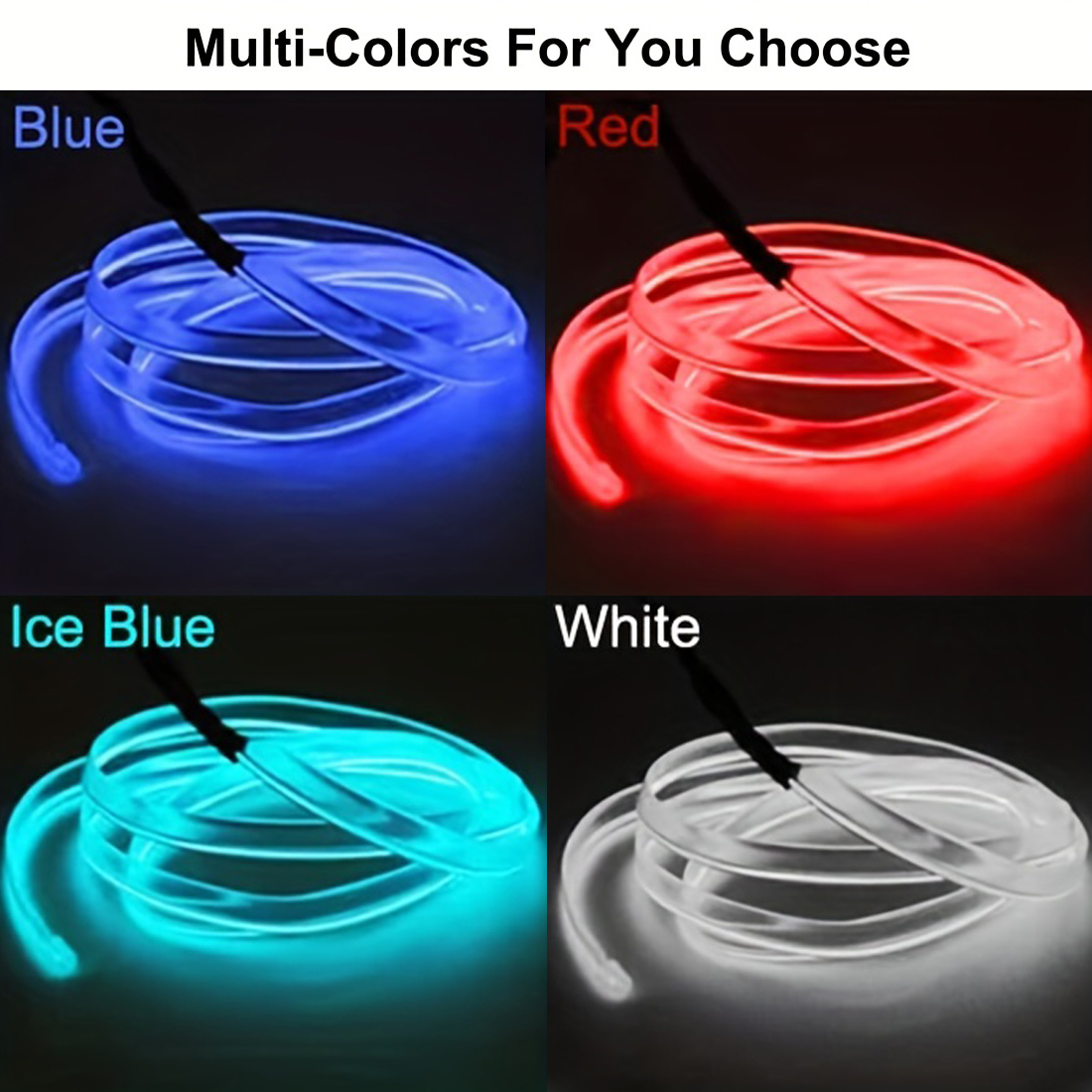 شرائط إضاءة LED نيون للسيارة ب - مراجعة Led El Wire وسعره