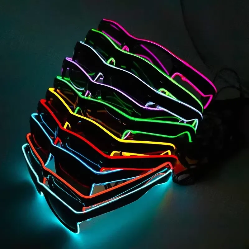 نظارات شمسية مضيئة بتقنية LED  - مراجعة Led El Wire وسعره