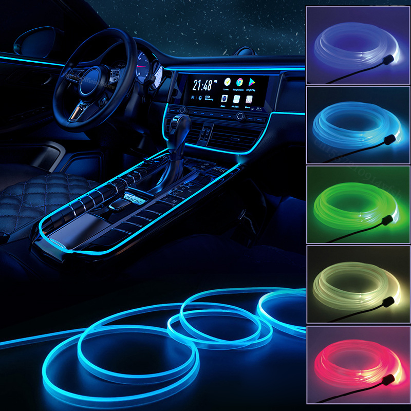 1 متر/3 متر/5 متر USB LED الضو - مراجعة Led El Wire وسعره